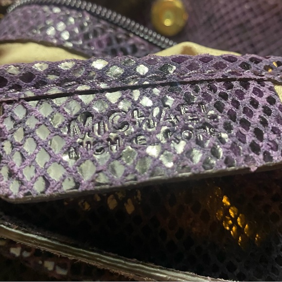 Michael Kors Chelsea Snakeskin Embossed Crossbody Shoulder Bag - Picture 5 of 11